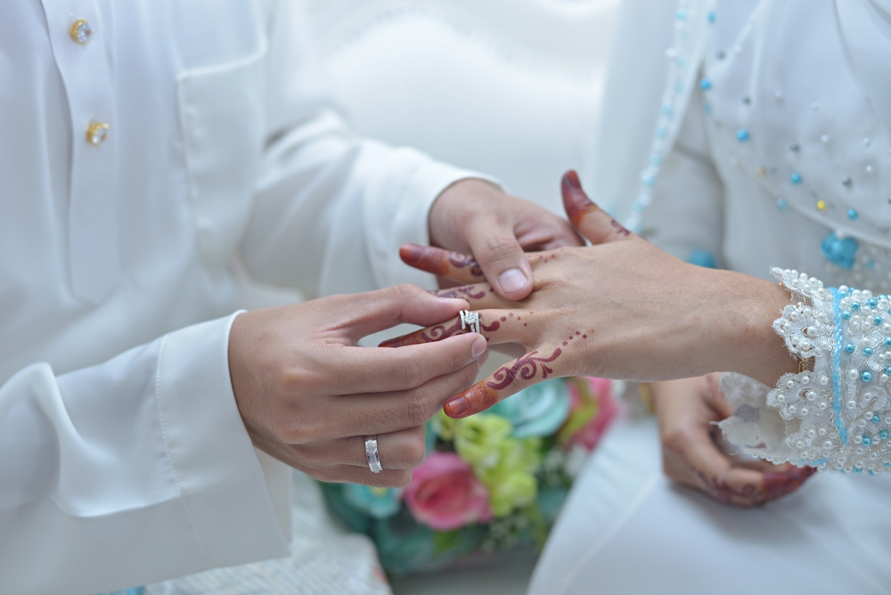 Malay couple getting married