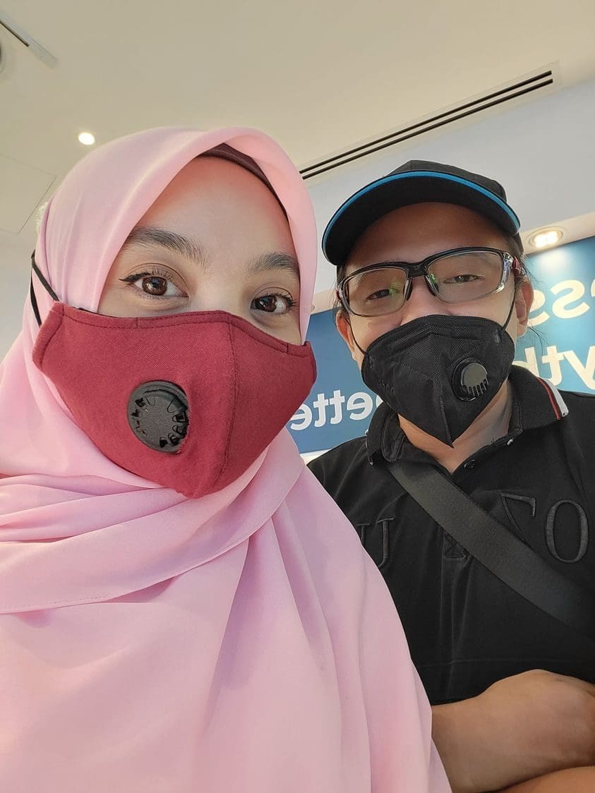 Nor Firdaus and his wife