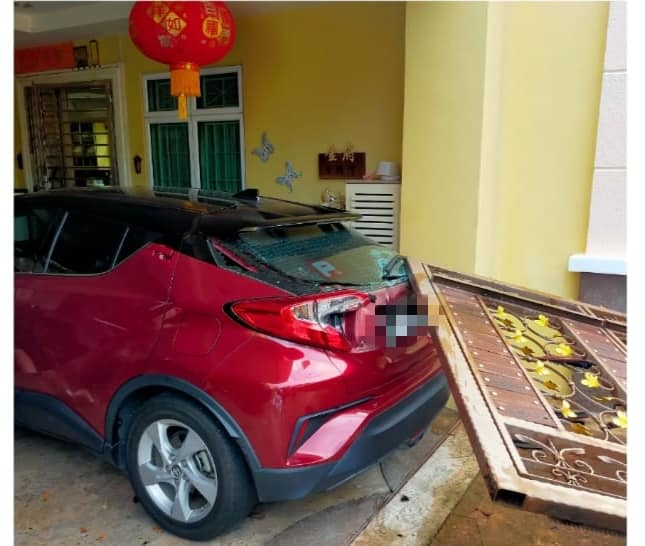Johor woman rams car into ex-boyfriend's house