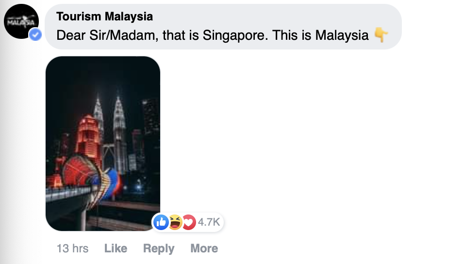 National geographic uk mocked by netizens as they indicated gardens by the bay is in singapore in malaysia