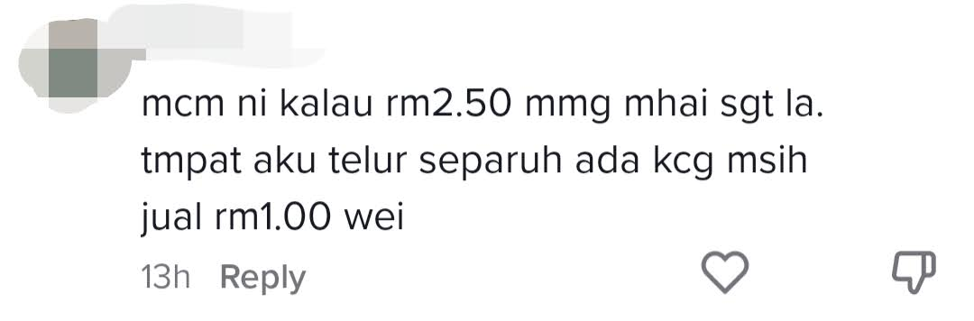 M'sian man baffled by rm2. 50 nasi lemak which only had two ikan bilis & three peanuts