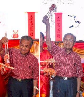 Mahathir tossing yee sang