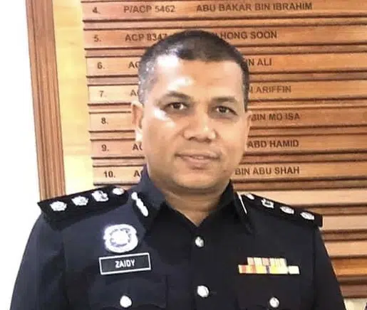 Kuala muda district police chief acp zaidy che hassan