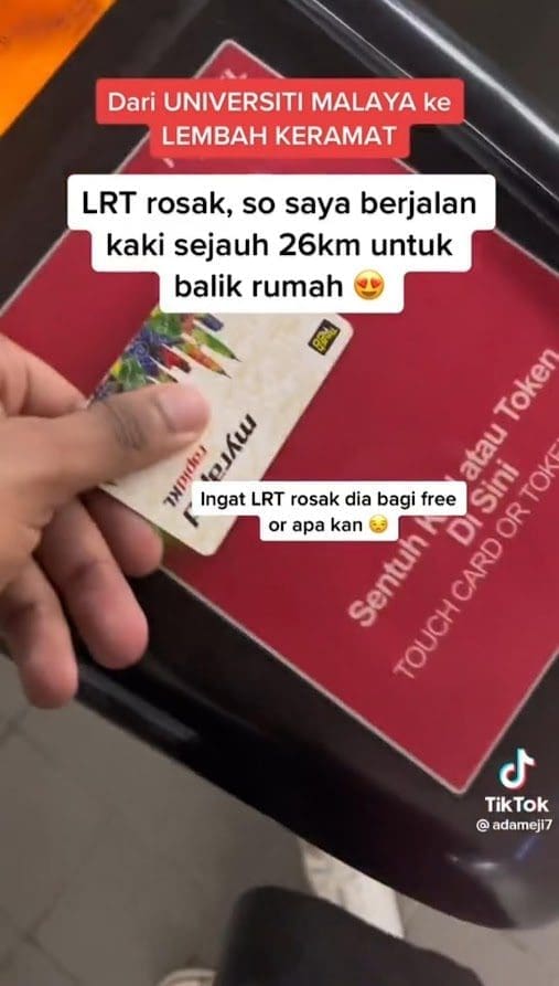 M'sian Walks 26 KM Home Due To Kelana Jaya LRT Closure