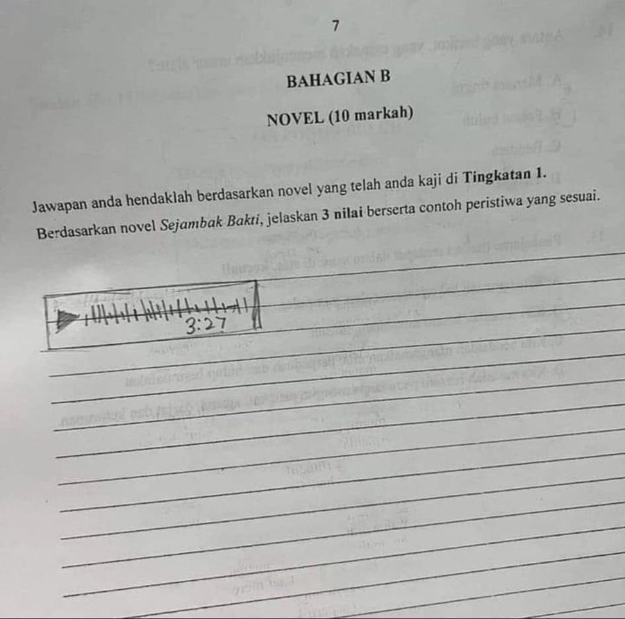 M'sian student answers exam question via 'voice recording', raises concern among netizens