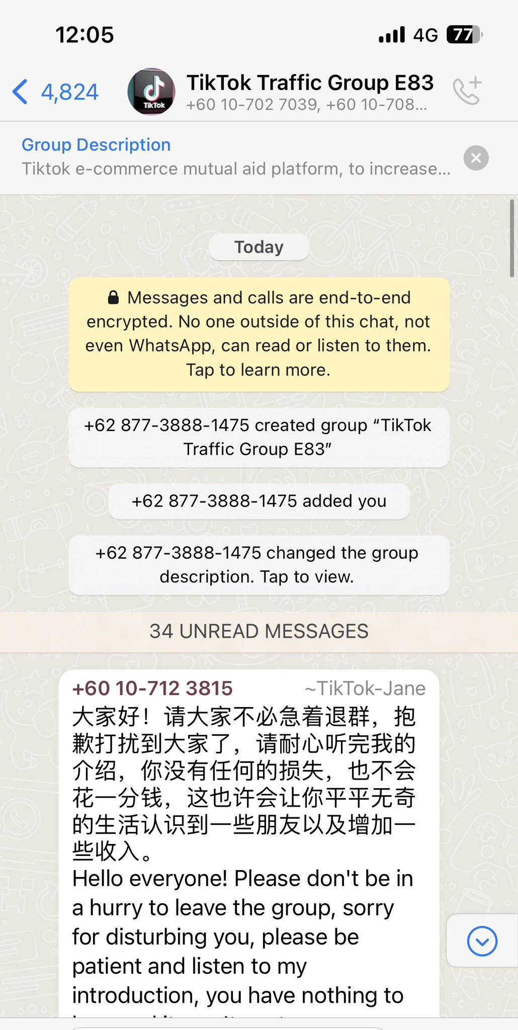 Communications minister gets kicked out of whatsapp group by scammer after he said he contacted police