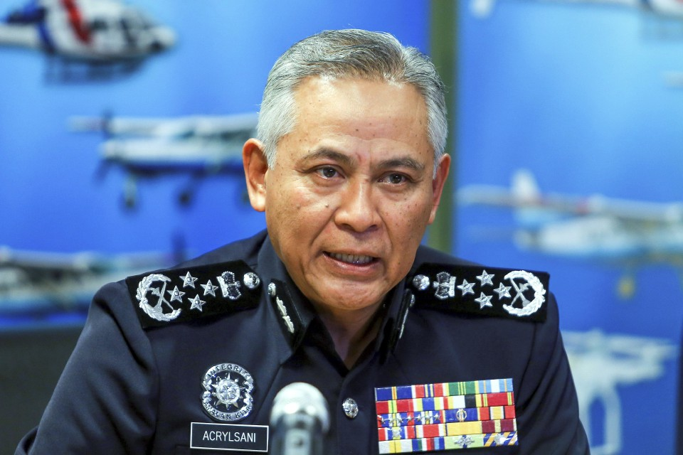 Inspector general of police tan sri acryl sani abdullah sani