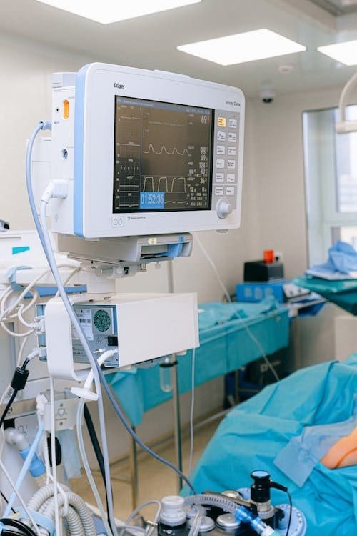 Medical equipment at operating room