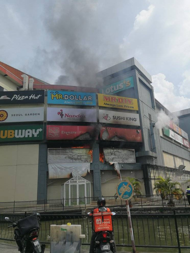 Fire burns down shoe shop at the mines shopping mall