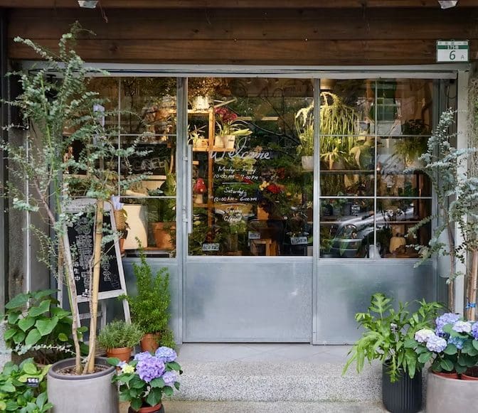 A flower shop in Spain