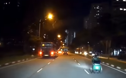 [video] grab rider seen speeding away on motorized wheelchair along sengkang west way | weirdkaya
