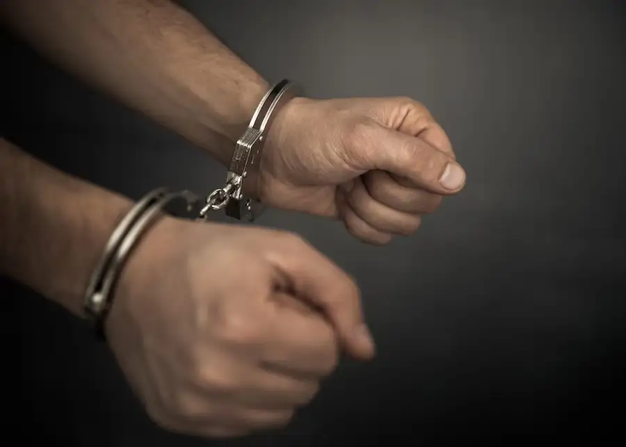 Man in handcuffs