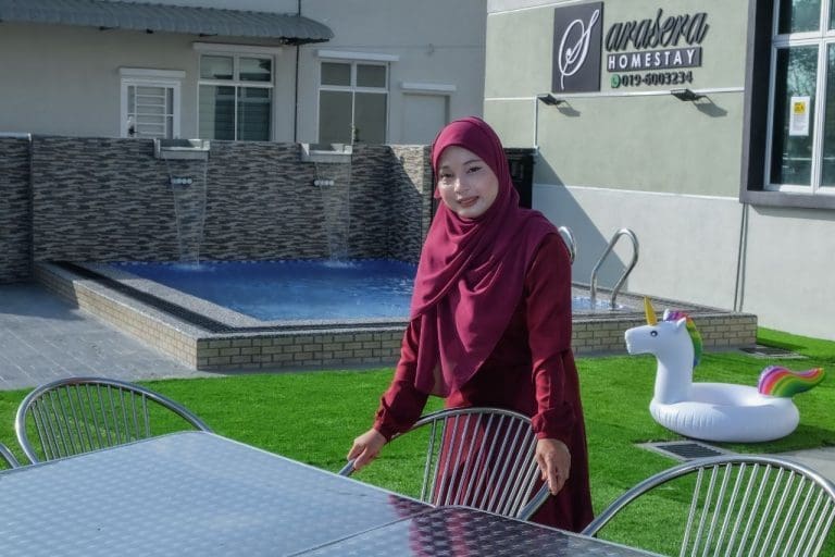 Homestay Sarasera owner Nurul Himmah Muhammad Kamaruzzaman