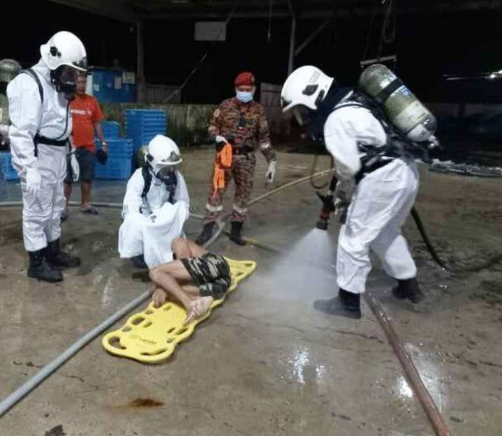 5 factory workers in sabah allegedly poisoned after inhaling toxic gas released by rotting fish | weirdkaya