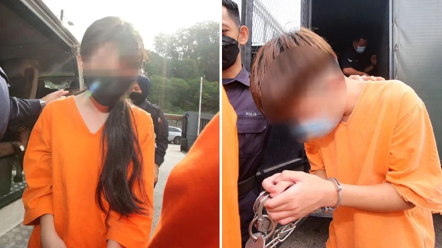 'johor axia couple' arrested and charged