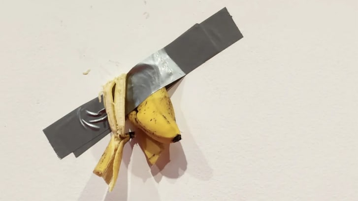 South korean student eats rm535k banana artwork taped to wall, said he did so because he was hungry