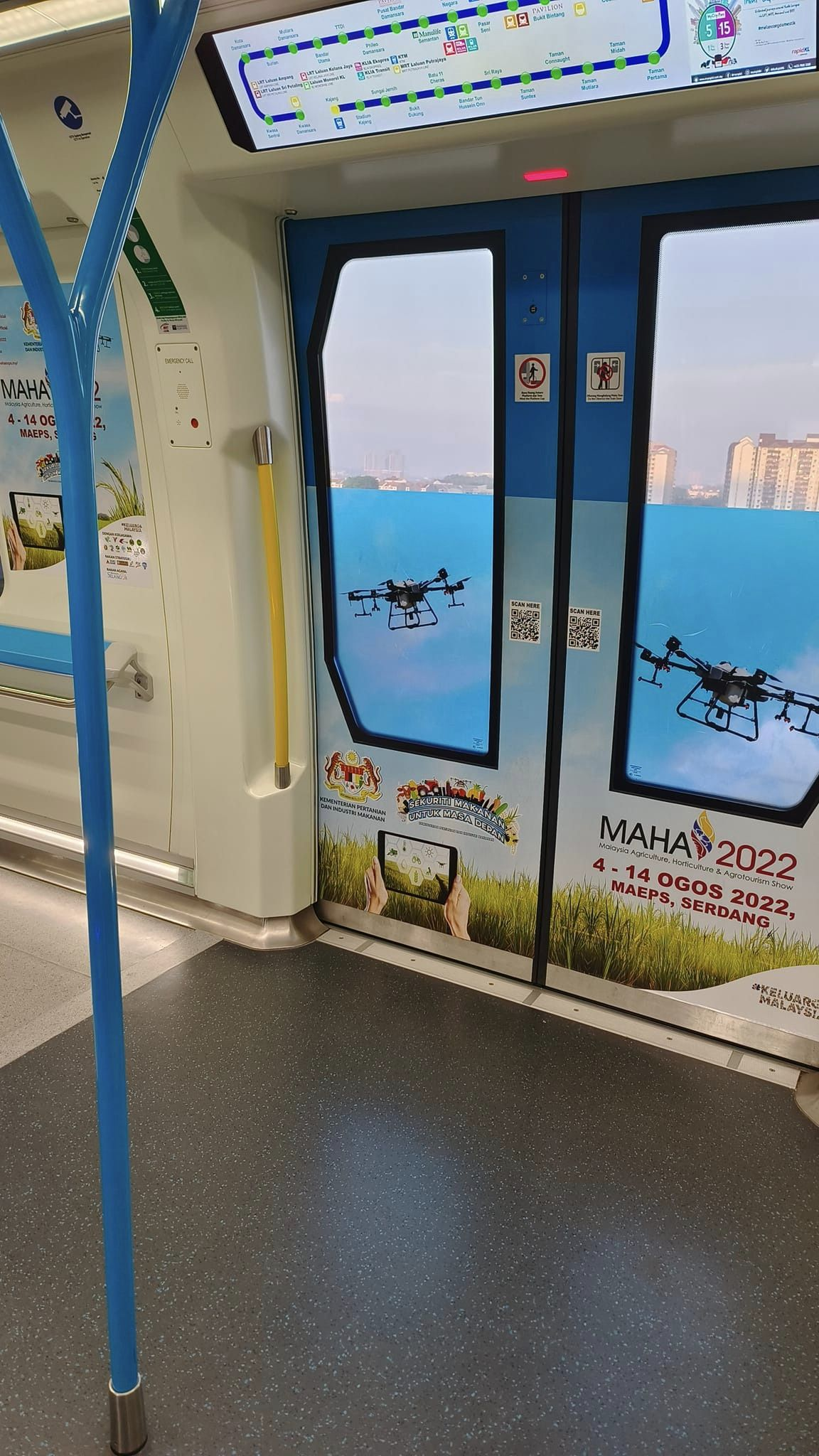M'sian amused by 2022 event ad inside mrt train & 2021 movie poster placed at mrt bukit bintang station | weirdkaya