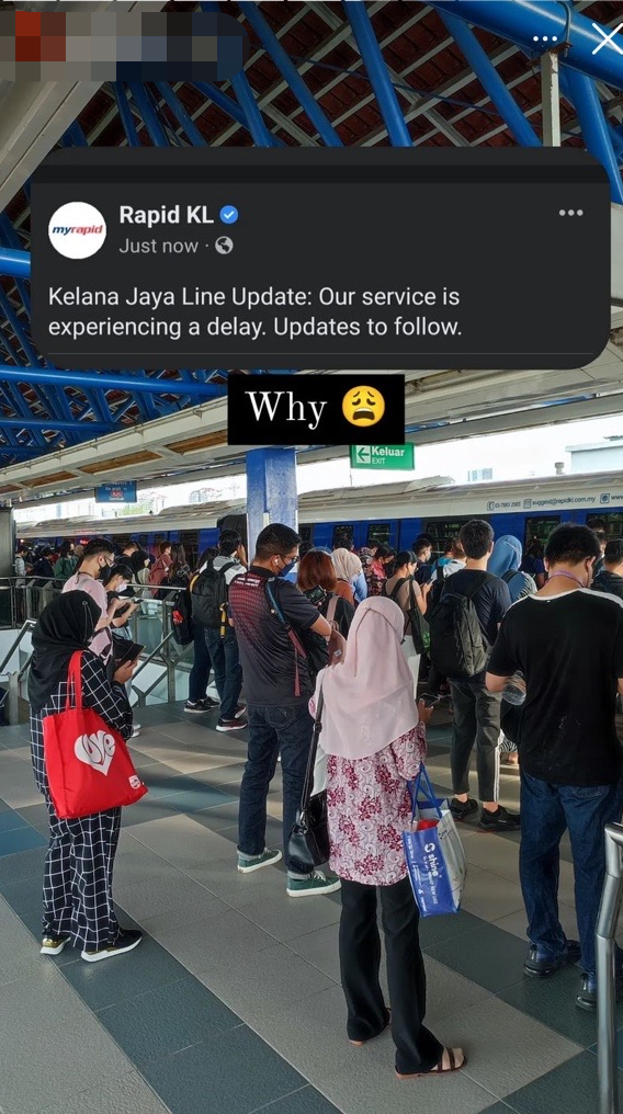 Rapid kl tells passengers to expect disruptions caused by failed train at kelana jaya lrt line | weirdkaya