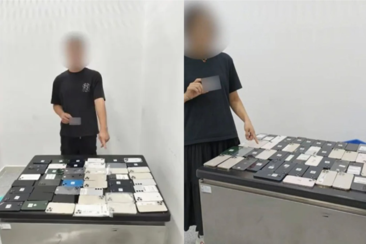 china couple tries to smuggle phones show no of phones