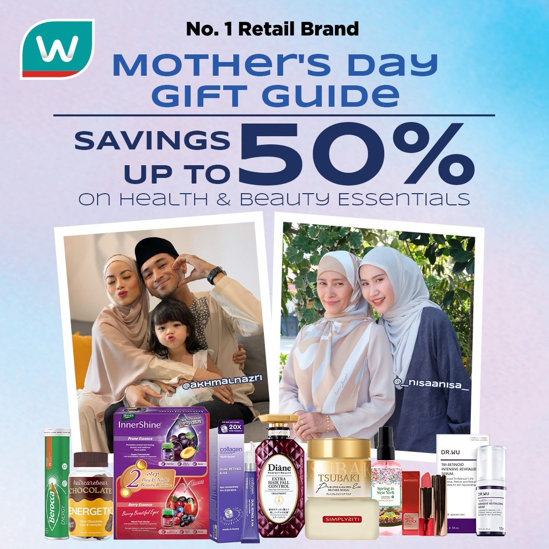 Watsons mother's day promo 50%