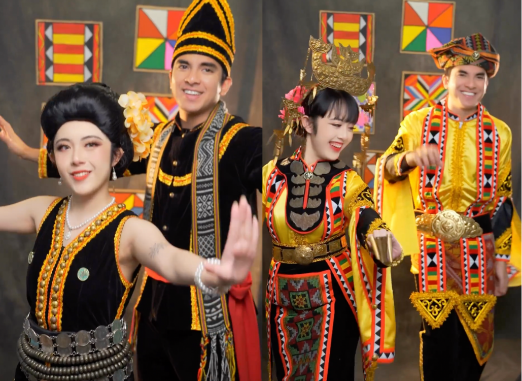 Syed saddiq wows netizens by dancing in traditional sabah and sarawak costumes with tiktoker