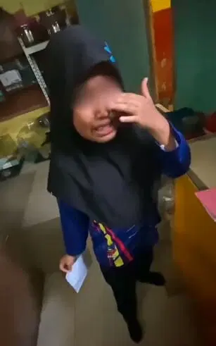Girl in tears after schoolmates tease her brother
