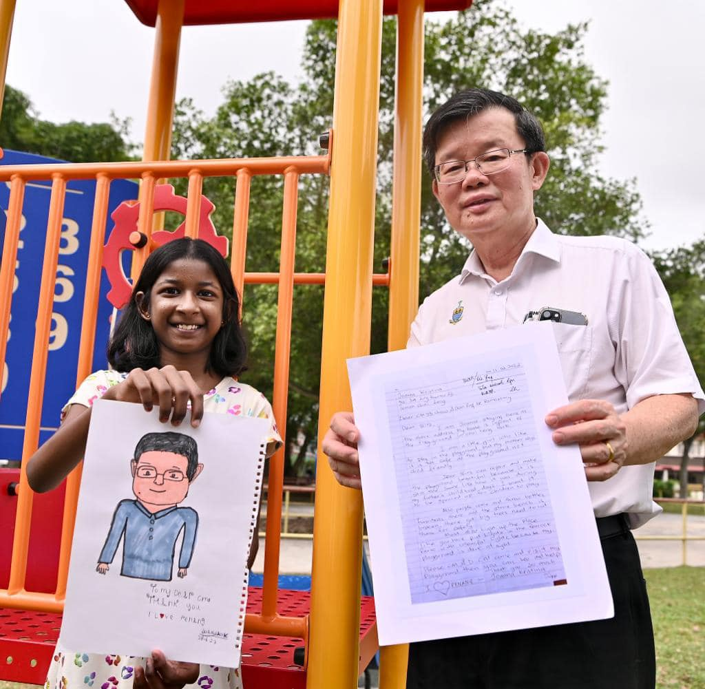 10yo m'sian girl writes to penang mb asking for playground repairs, has wish fulfilled after 4 months