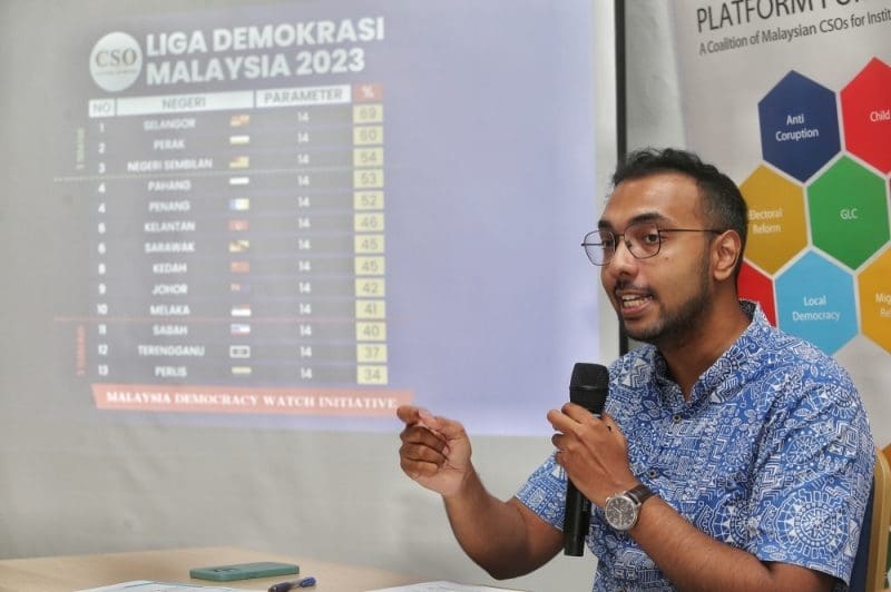 Selangor Named Most Democratic State In M'sia While Perlis Comes In Dead Last, Study Finds