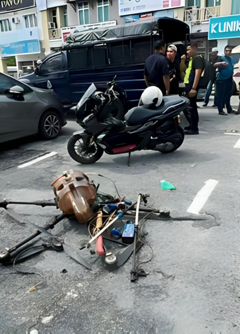 Kedah pn supporter hit on the head by giant drone, police investigating