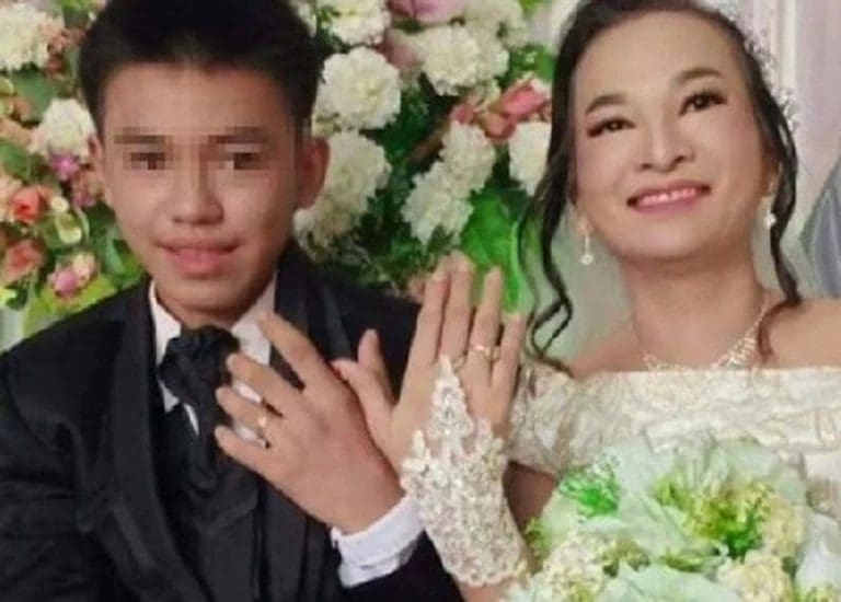 41yo Indonesian Woman Marries 16yo Boy, Says She Doesn't Mind The Age Difference