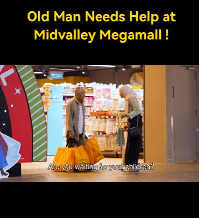 Kind m'sians step in to help old man who was carrying several heavy bags, turns out to be a social experiment | weirdkaya