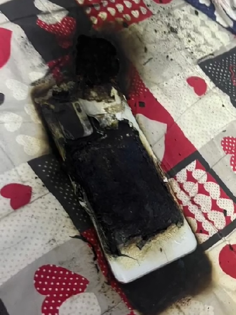 M'sian teen escapes unhurt after phone explodes while charging overnight on his bed | weirdkaya