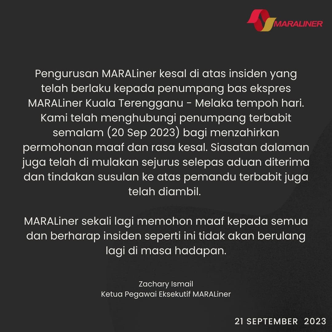 Mara Liner's apology
