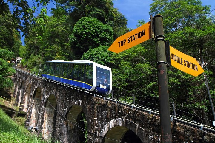 Penang hill funicular train
