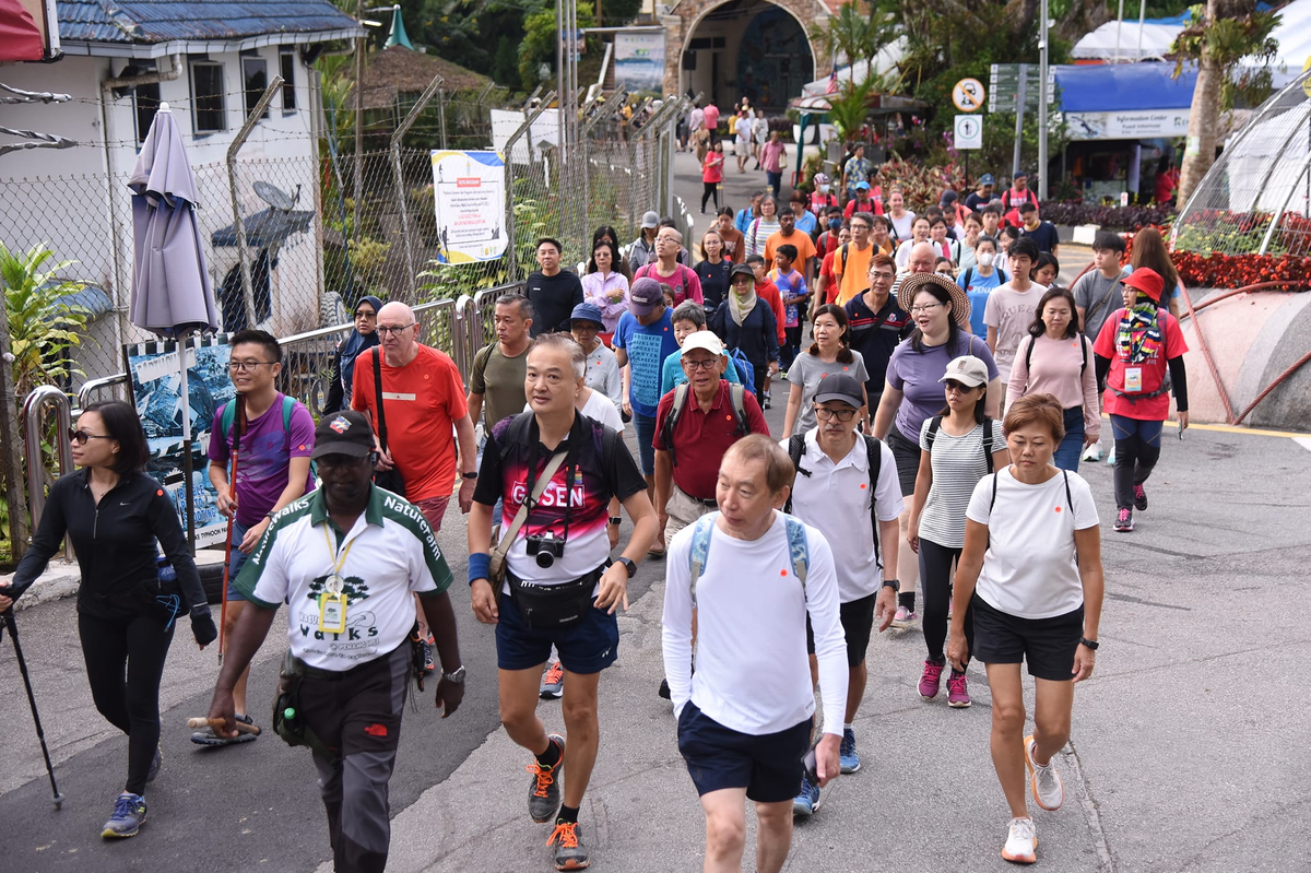 Visitors at penang hill