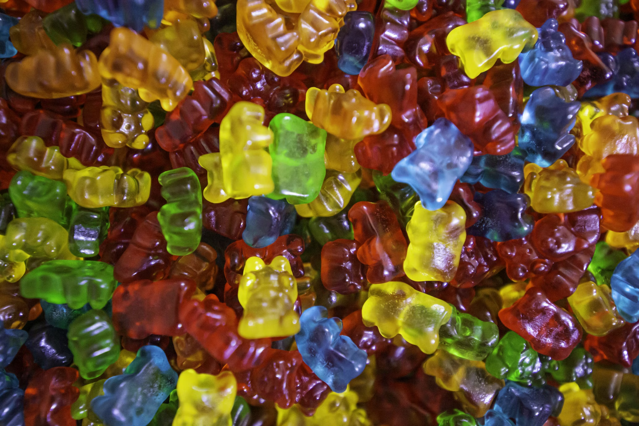 Colourful gummy bears