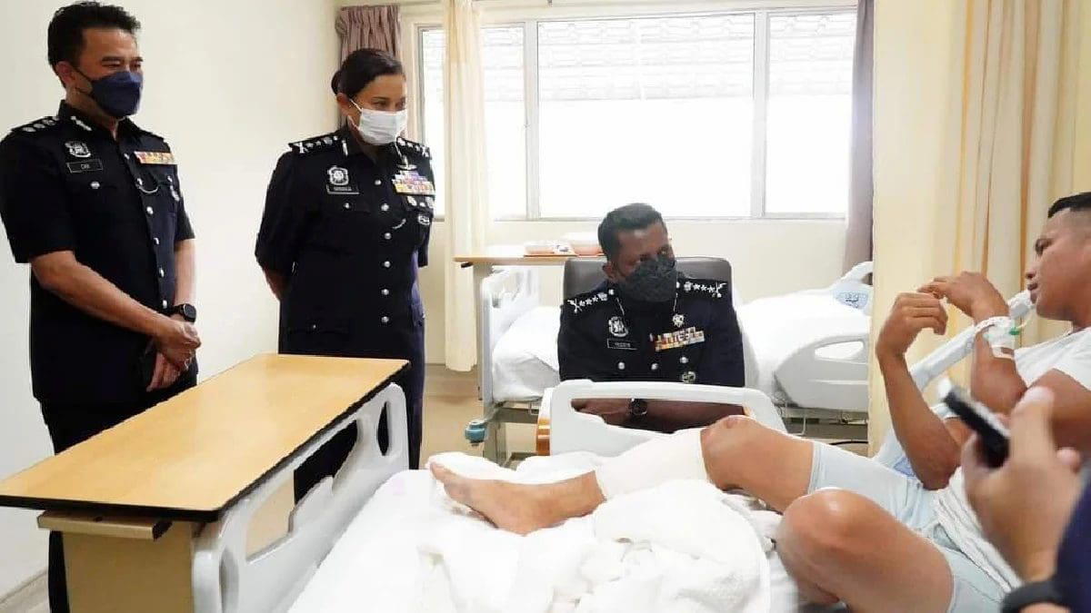 M'sian Police Officer Nabs Drug Suspect Despite Falling 6m From Rooftop