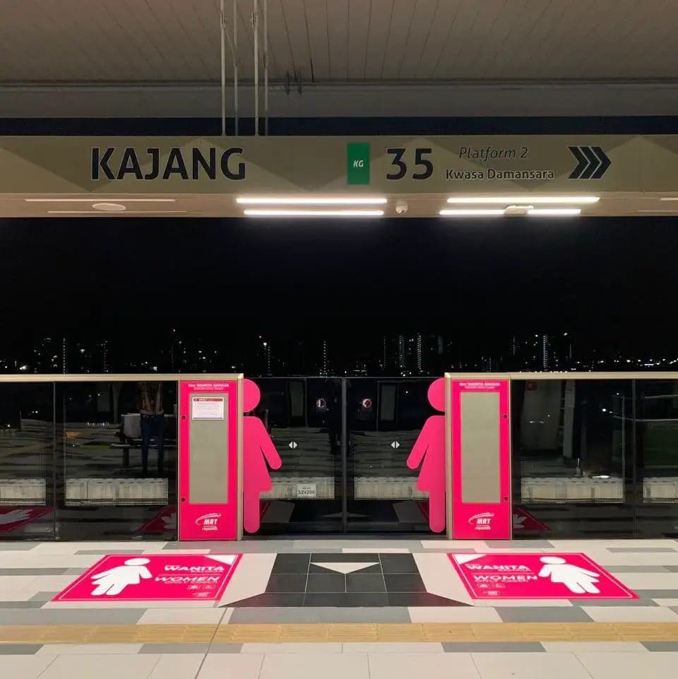 Women's coach at MRT Kajang Line