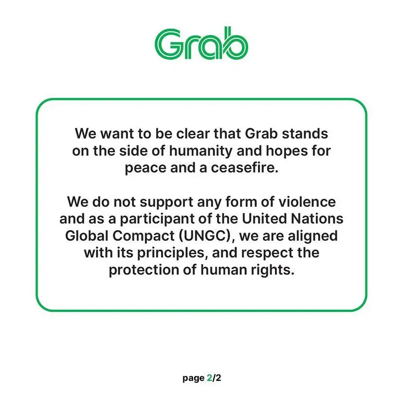 Grab malaysia statement to controversy