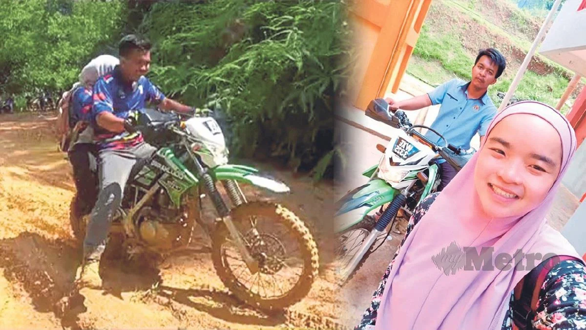 M'sian couple rides 40km by bike every week just to get to work at kelantan school | weirdkaya