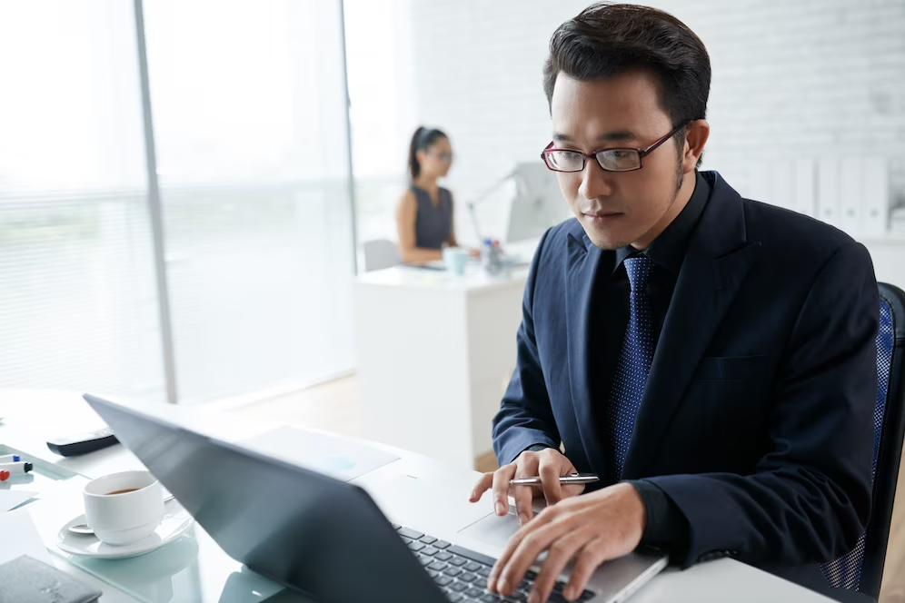 Man working at the office