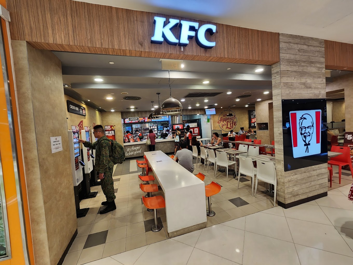 Kfc outlet in lot one, singapore