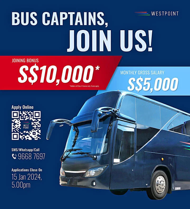 S’pore bus company offers rm17k salary & rm34k bonus for new bus drivers | weirdkaya