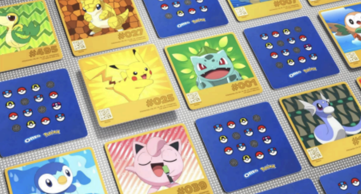Oreo pokémon photocards