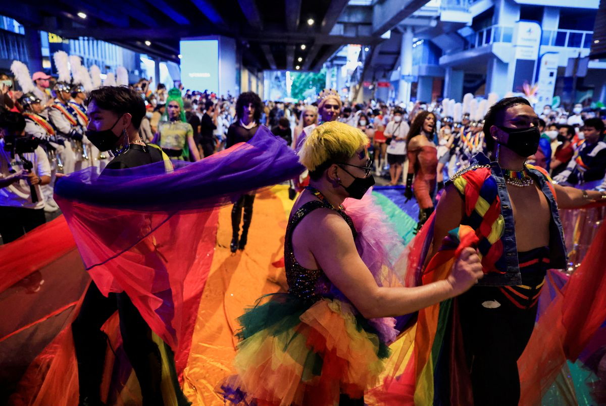 Bangkok celebrates pride month with their first official pride parade