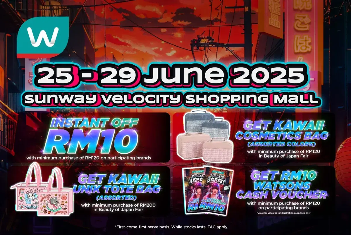 Want the Full J-Beauty Experience? Here’s Why You Should Head to Watsons’ Beauty of Japan Fair at Sunway Velocity