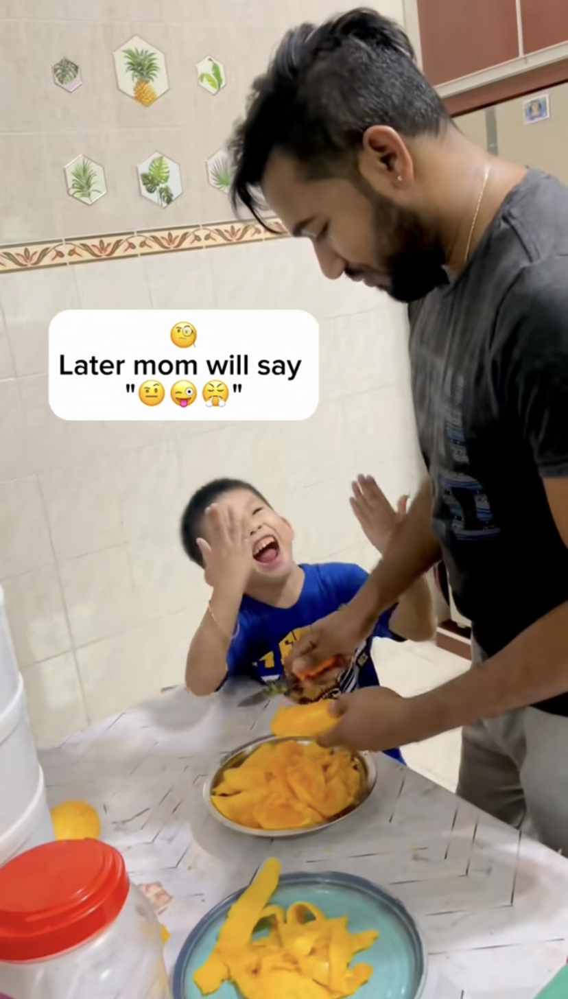 Heartwarming clip shows 4yo chinese kid speaking fluent tamil with indian neigbour