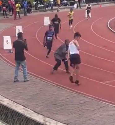 M’sian woman collides with runner after walking into the track mid-race