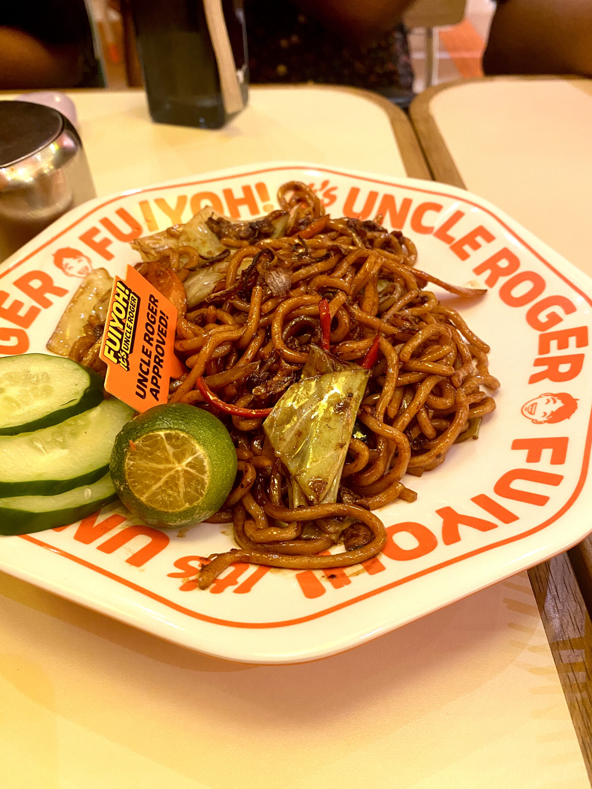 Egg fry noodle - uncle roger restaurant