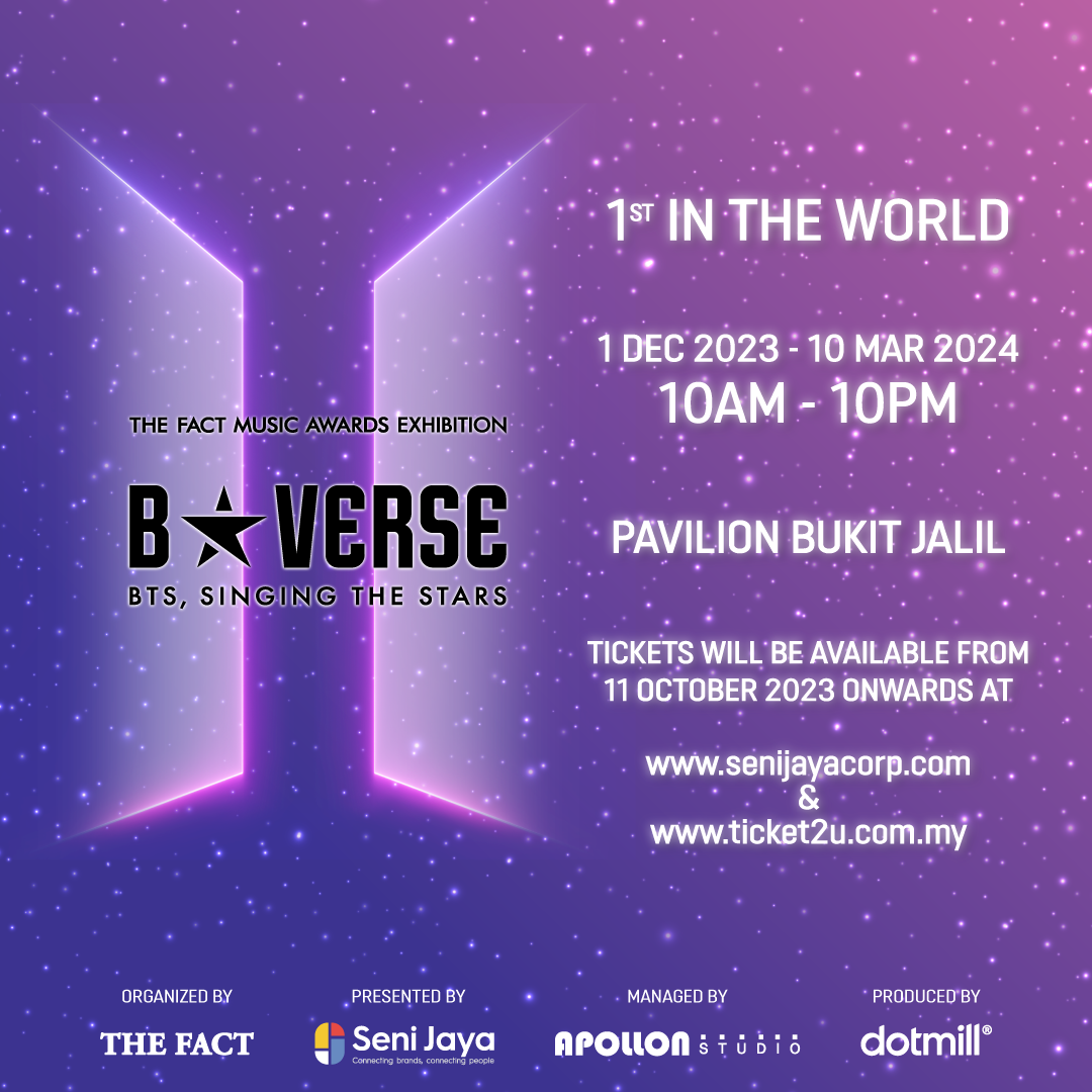 Bts army, get ready to score tickets for the 'b★verse' (bts, singing the stars)  exhibition! Here's how
